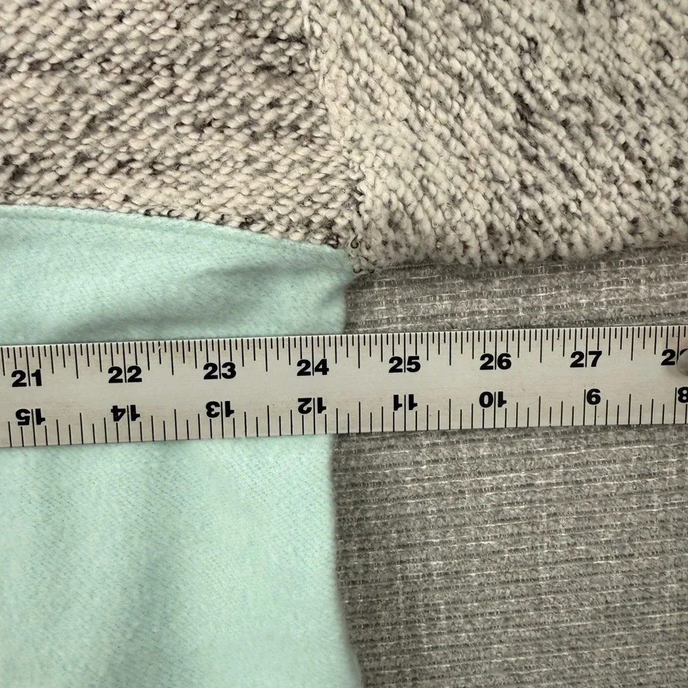 Daily Practice Mint Striped Mock Neck Wide Sleeve‎ Sweater Size M